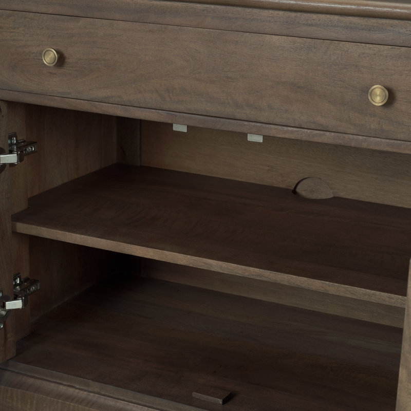 Braxton Rectangle Accent Cabinet, Dark Brown
