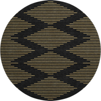 Premium Machine Washable Jahnke AMF1017 Geometric Rug