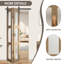 Porte en bois manufacturé en verre givré pliable 3-Lite avec trousse de quincaillerie d'installation-107845956-107845959