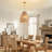 4 - Light Dimmable Geometric Chandelier