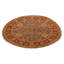 Tapis unique noué à la main brun Jamshidpour 5 pi 0 po x 5 pi 0 po
