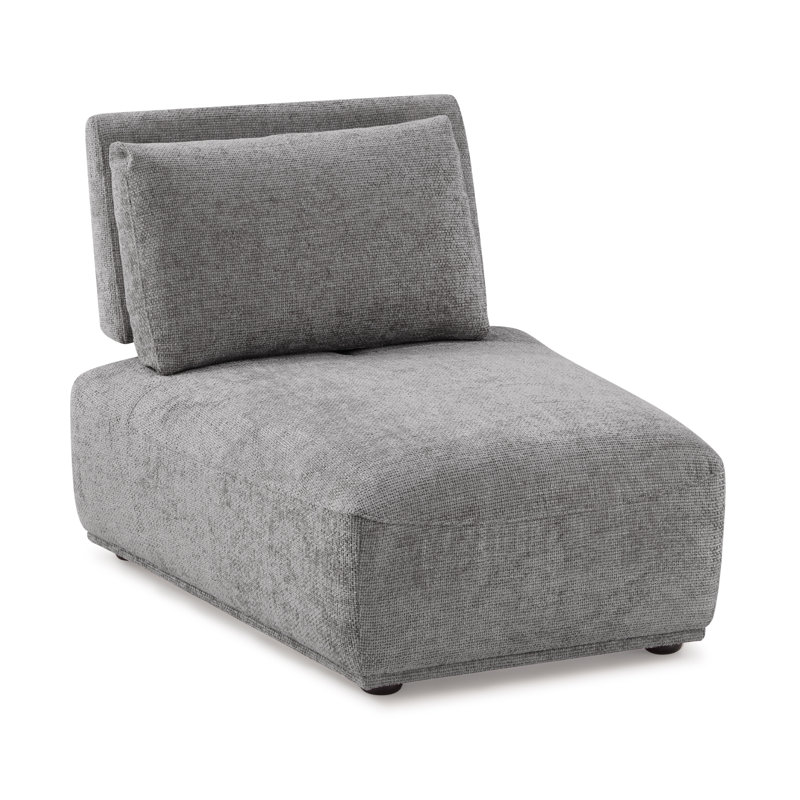 Aukeem 3 - Piece Upholstered Sectional, Gray Polyester