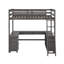 Lit mezzanine double avec bureau en U, tiroirs et tablettes-1268125140