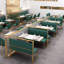 Banc rembourré en similicuir Light Luxury