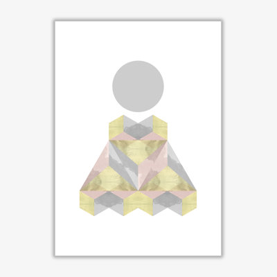 Abstract Shapes - Single Picture Frame Print