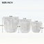 Ensemble de 3 pots à fleurs légers et durables avec trous de drainage MGO-461395978