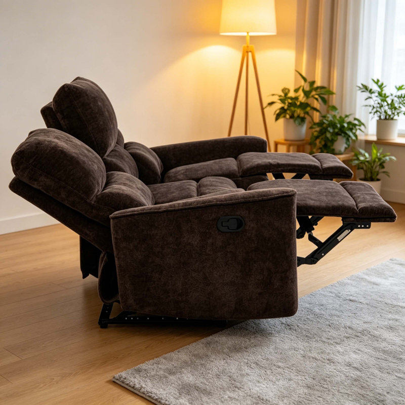 Canapé inclinable Trask, Dark Brown