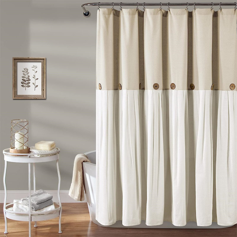 Beckham Single Shower Curtain, Black/White, 72"H x 72"W