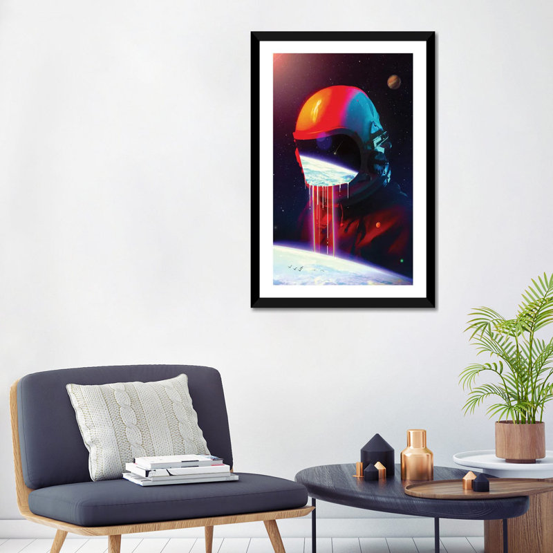 " Leak " by Nicebleed, 32" H x 24" W x 1" D, Black Framed