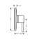 Uno Pressure Balance Faucet Trim with Lever Handle