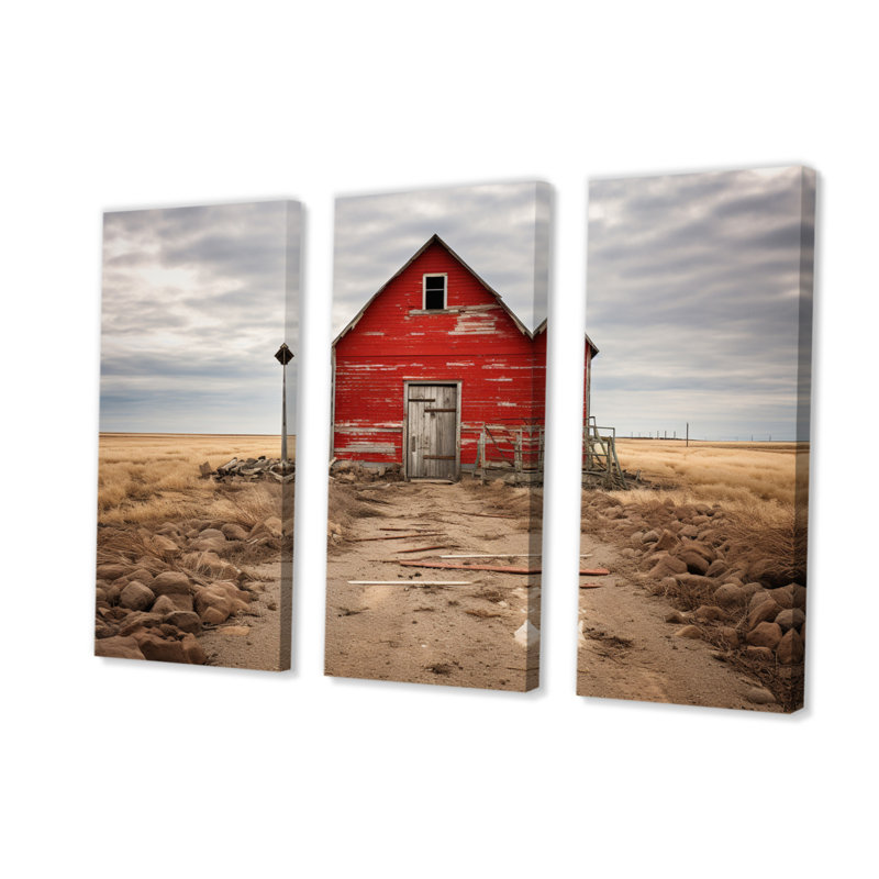 Canada Canada Charm I sur toile, ensemble de 3 pièces, H 32 po x l 48 po x P 1 po