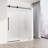 Elan E-Class 56-60" W x 76" H Sliding Frameless Shower Door with 3/8" Fluted Glass-79654630-79654631