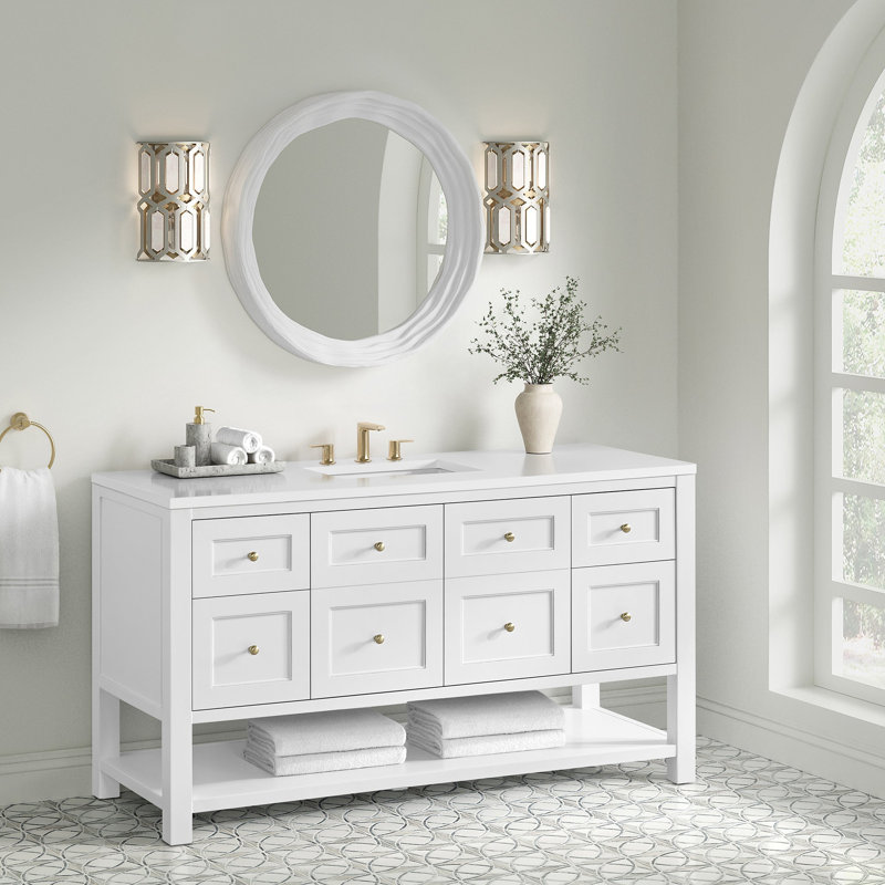 Terra Round Gesso Mirror