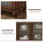 Walnut Solid  Wood Sideboard-764497516