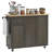 Versatile Rolling Kitchen Island With Multiple Storage And Enhanced Functionality