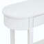 Élégante console rétro avec un design incurvé et un glacis lisse pour les entrées, les salons et les couloirs