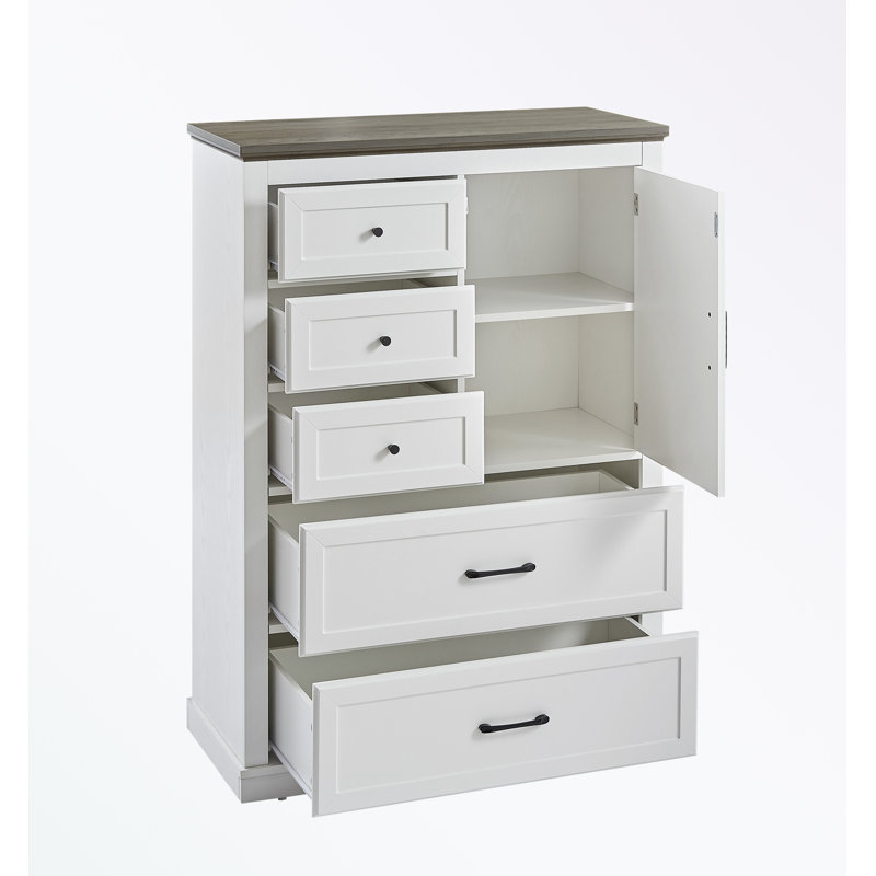 Armoire décorative avec 5 tiroirs et 1 armoire