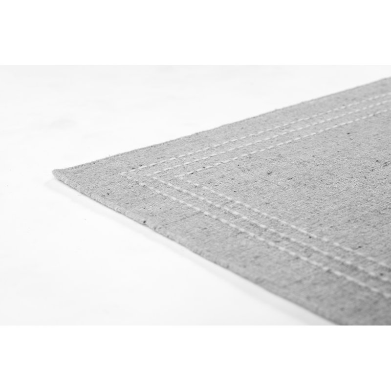 Momeni Oliver Solid Wool and Polyester Hand Loomed Light Blue Area Rug, Runner 2'3" x 8'