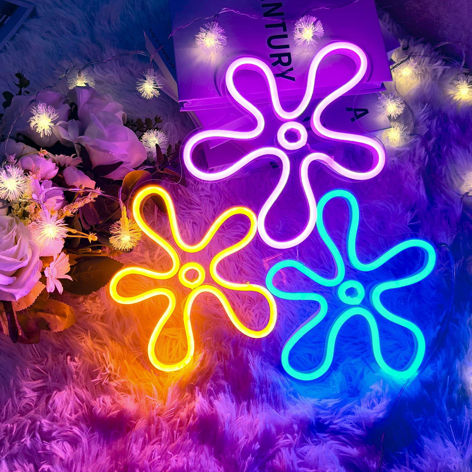 Trinx Eliaas 15'' Plants & Flowers Themed Neon Sign