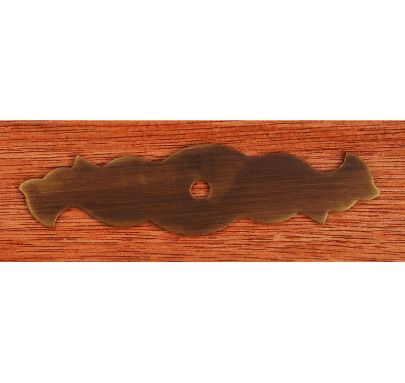 Contre-plaque à bouton simple BP Series Curvy, Antique English