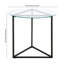Table de bout ronde en bronze noirci 24 po Jenson-1255725744