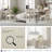 Set of 2 Chenille Dining Chairs with Hollow-Out Backrest-468354788