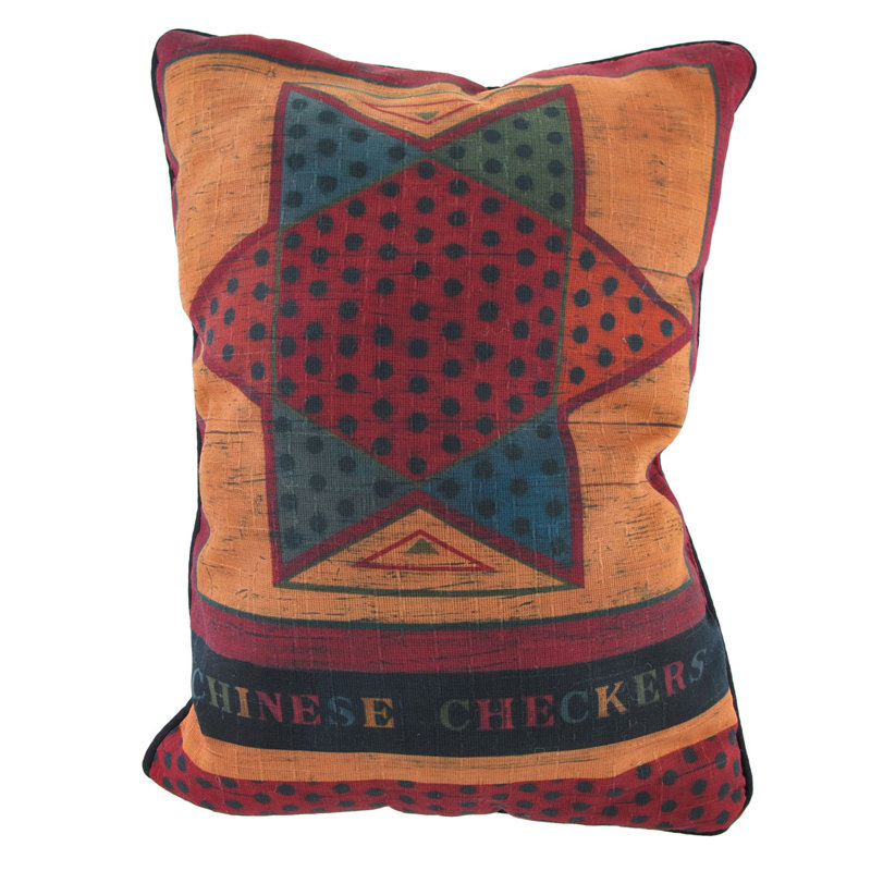 Coussin décoratif 13 po x 18 po Checkerboard