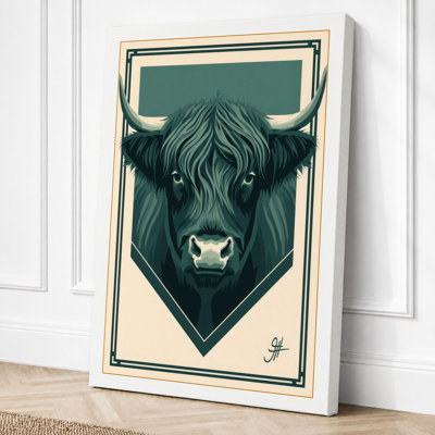 Highland Heraldry Modern 1 Piece Wrapped Canvas Wall Art
