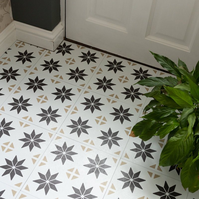 Cogburn Stars 30.48cm x 30.48cm Self-adhesive Vinyl Floor Tile