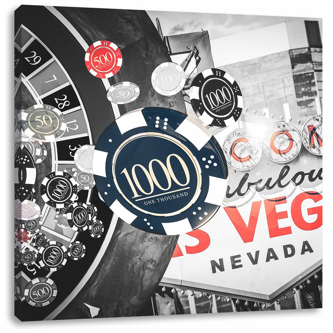 Leinwandbild Las Vegas Casino Roulette