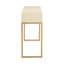 Pesce Cream Shagreen Console Table
