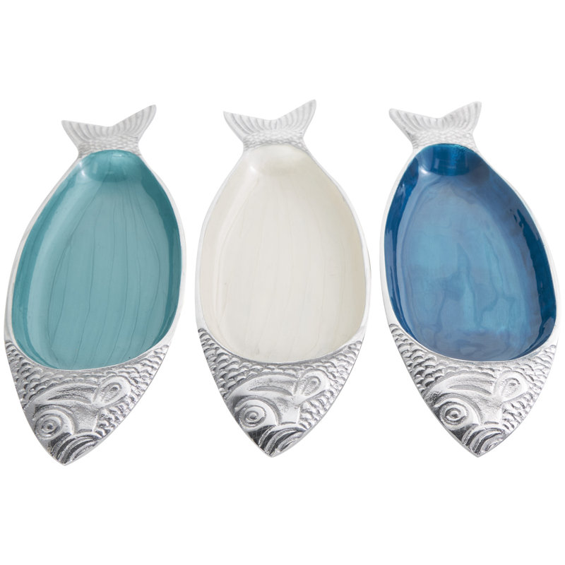 Bol décoratif en aluminium Brandel - ensemble de 3