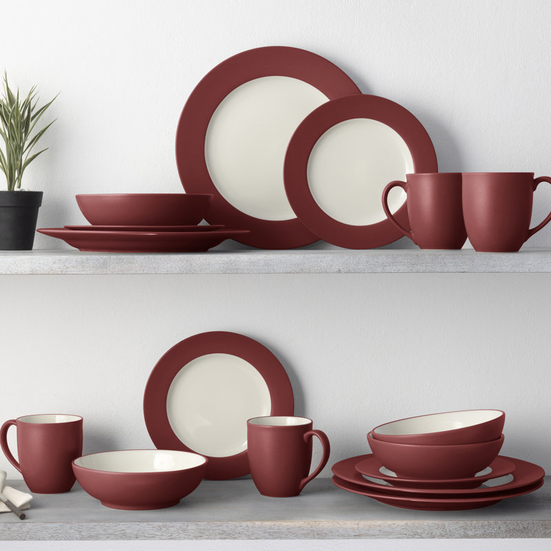 Service de table 16 pièces Noritake Colorwave, service pour 4, Framboise