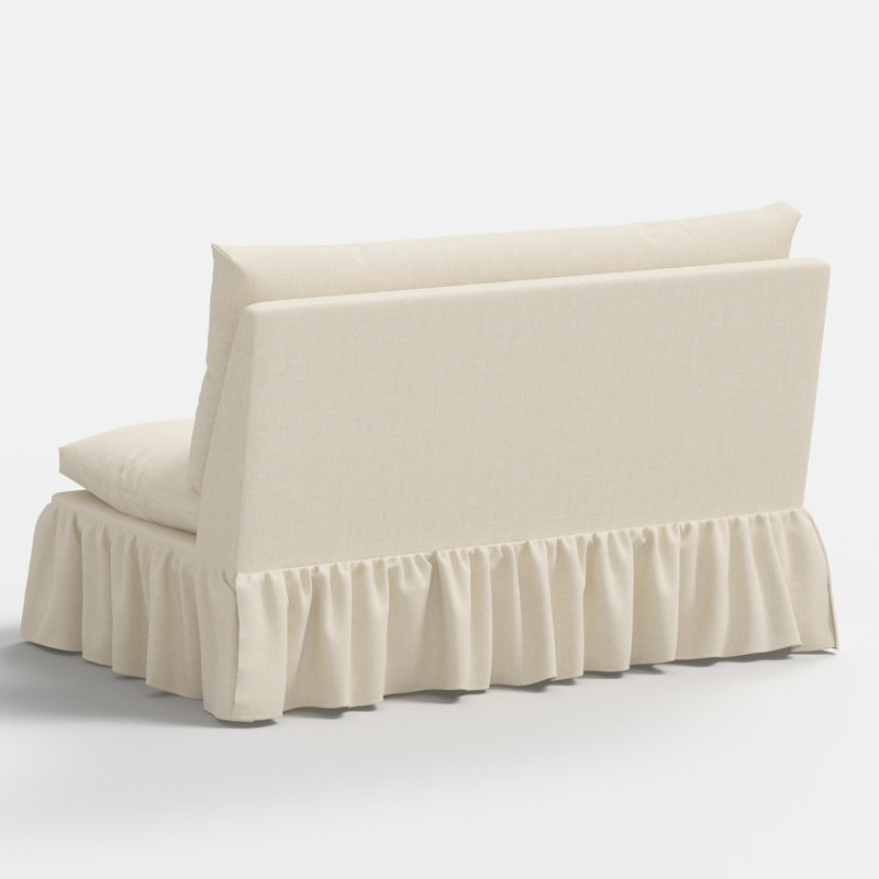 Thelma Settee, Relaxed Linen Cream