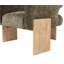 Chaise d'appoint Tess en beige Manchester moderne sur bois massif-604837523