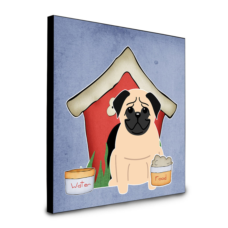 Panneau mural d’art collection dog house Scarvinia, Fug Pug