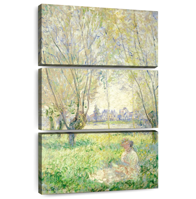 Harnek, femme assise sous les saules, 1880, H 32 po x l 20 po