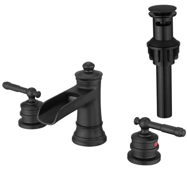 CARPET MAN FLOORING, INC. Two Handle Bathroom Faucet with Drain ...