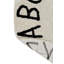 Washable Round Rug ABC Natural - Black