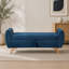 Banc de lit moderne en velours côtelé avec rangement dissimulé et pieds en bois massif-709760331-709760342
