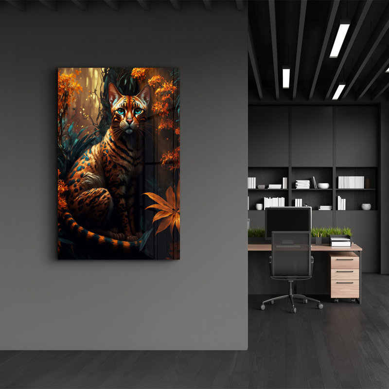 Peinture décorative en verre trempé