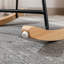 Chaise berçante rembourrée en tissu avec dossier haut et accoudoirs Teddy-1377951144