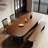 Solid wood rectangular pine dining table-1834792668