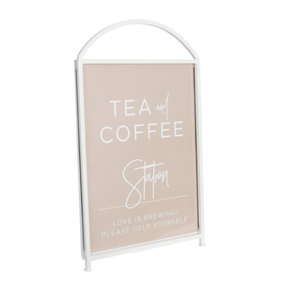 Blonde Arched Sign Holder
