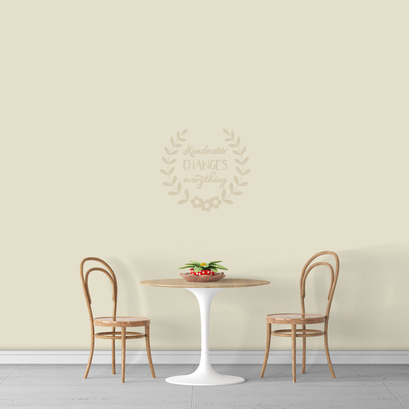 Décalcomanie murale gentillesse change tout, Beige clair