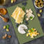 Planche à découper Ambesonne rétro grande taille fleurs byzantines jaune terre ardoise bleue