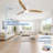 Kemp 52'' 3 -Blade LED Flush Mount Ceiling Fan with Remote Control and Light Kit Included-2092297802