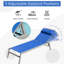 3 chaises longues de jardin réglables en aluminium, 2 chaises longues et 1 table d'appoint