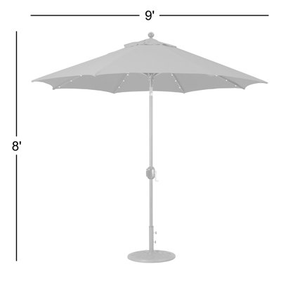 Parasol de marché lumineux 9 pi Nadasha