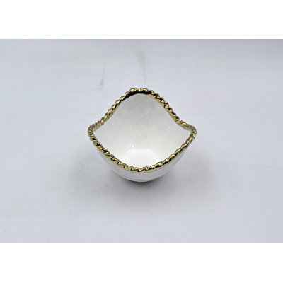 4" Ceramic Rope Mini Snack Bowl